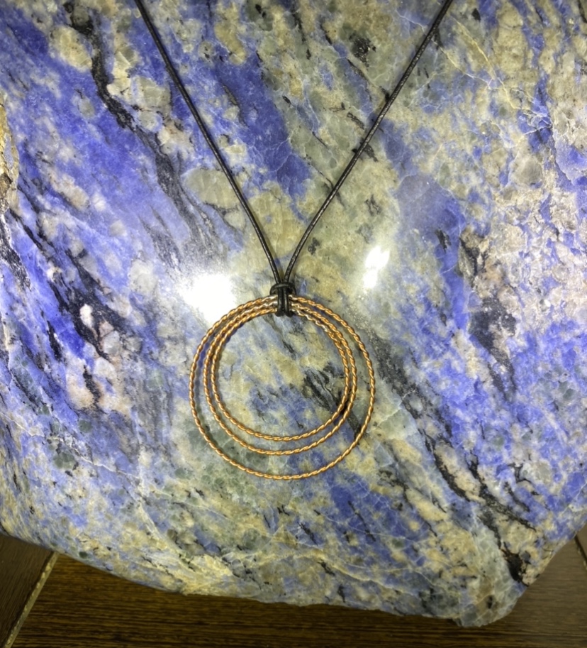 Trio Pendant plus 5x Tensor Rings Empowerment Cubit (1/4 cubit 58mm Ø) $120 - Image 4