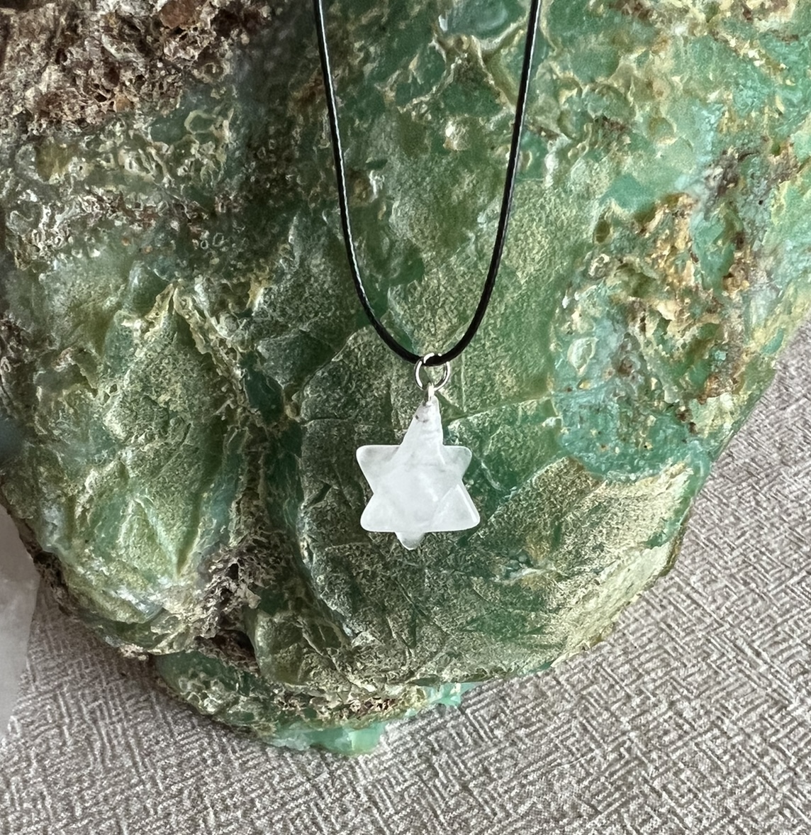 Merkaba Quartz Crystal Pendant Necklace 25mm - Image 4